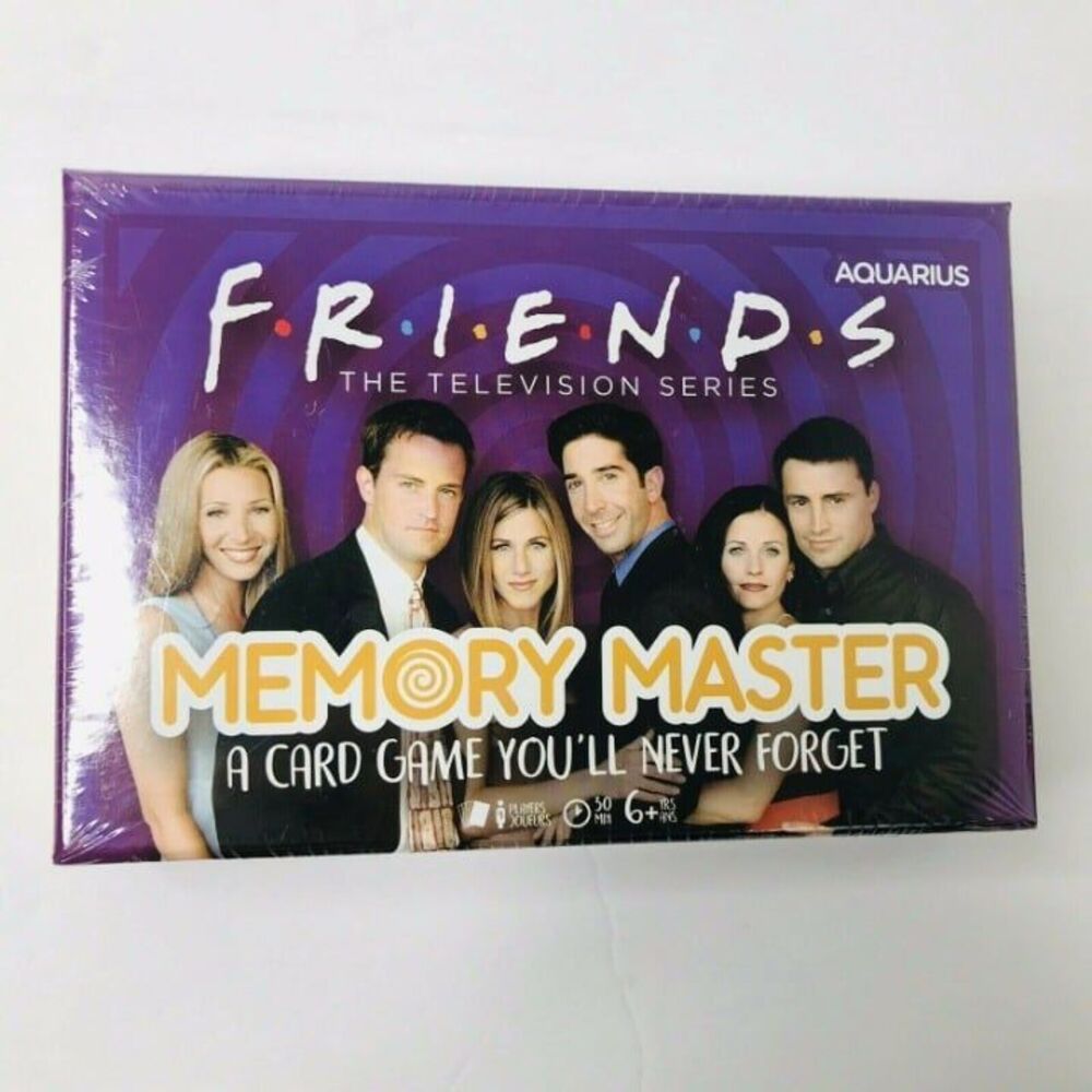 Friends Memory Master Card Game by Aquarius NEW SEALED